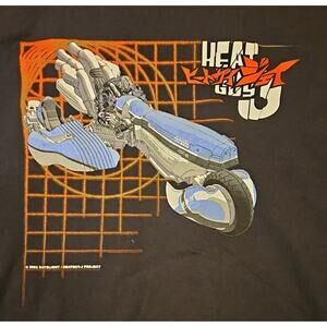 Heat Guy J T-Shirt Vintage Shirt Anime Satellite Project Black Delta XL 2002